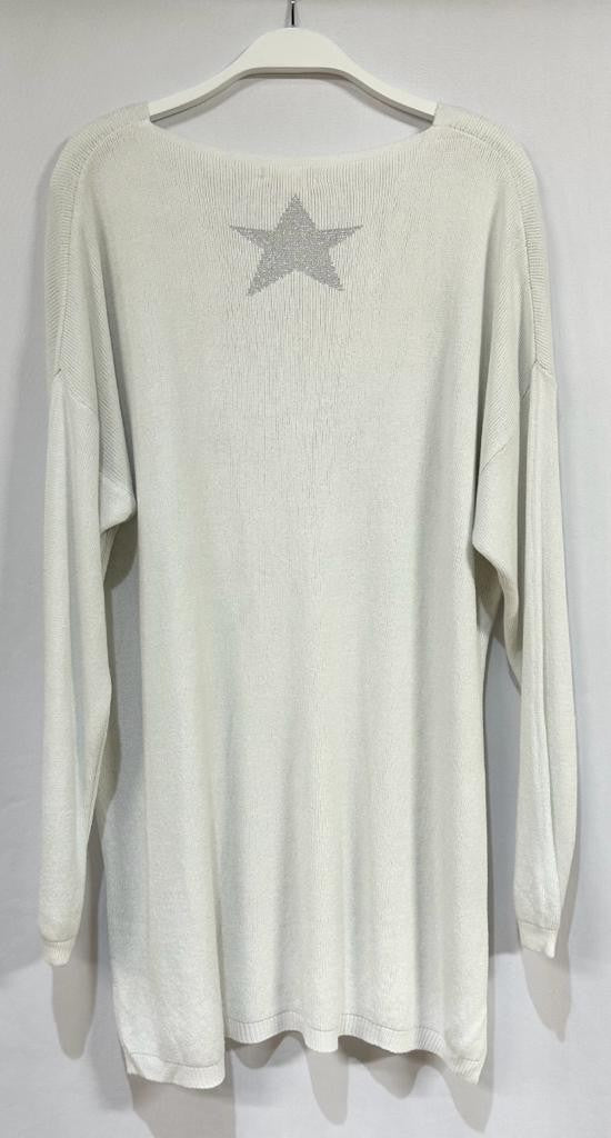 PRE ORDER Sweater Silver Rock Star Logo
