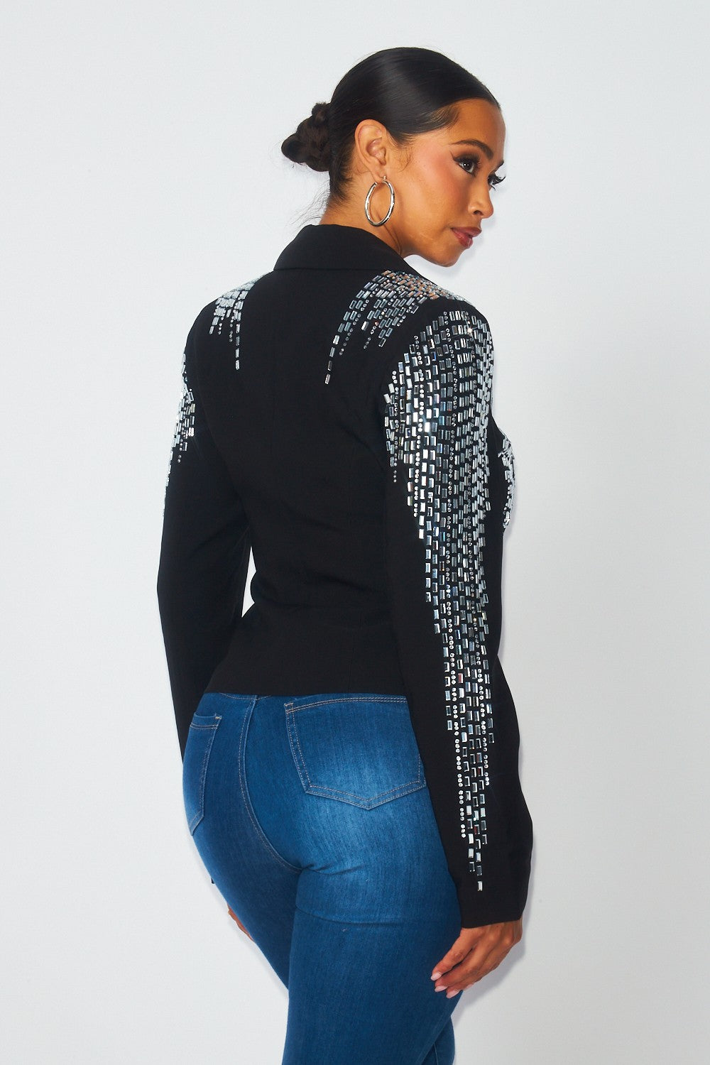 Blazer Elegant Rhinestone