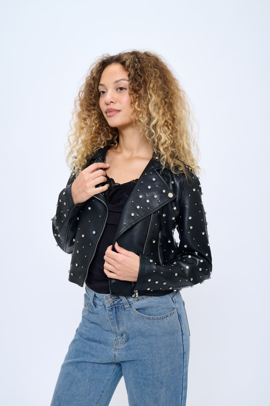 Campera Starlight Studded Moto Jacket