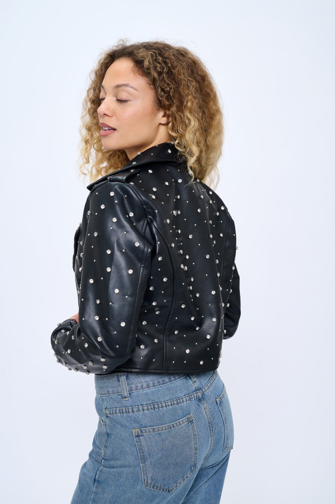 Campera Starlight Studded Moto Jacket