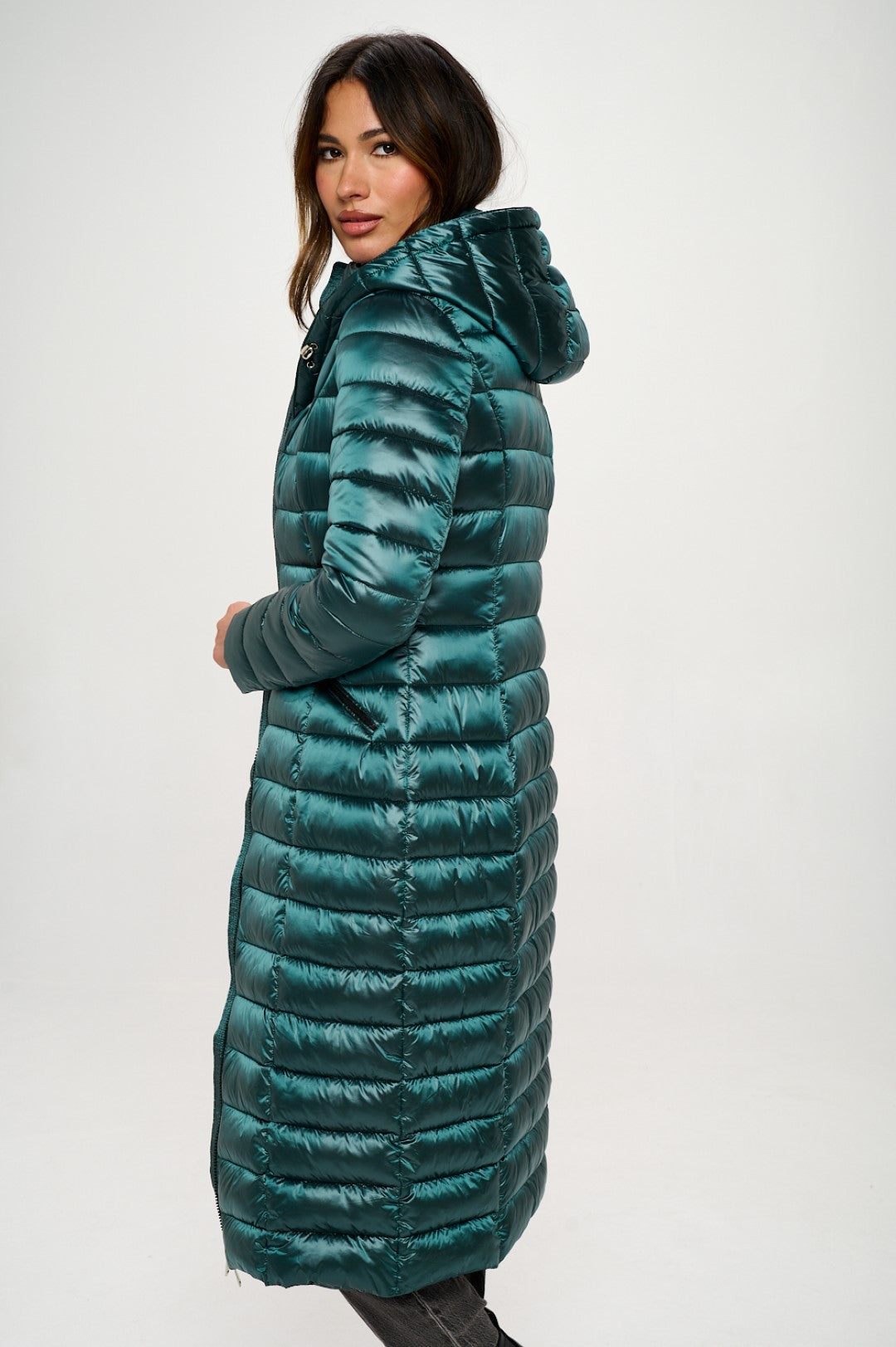 Campera Long Butter Soft Green Jacket