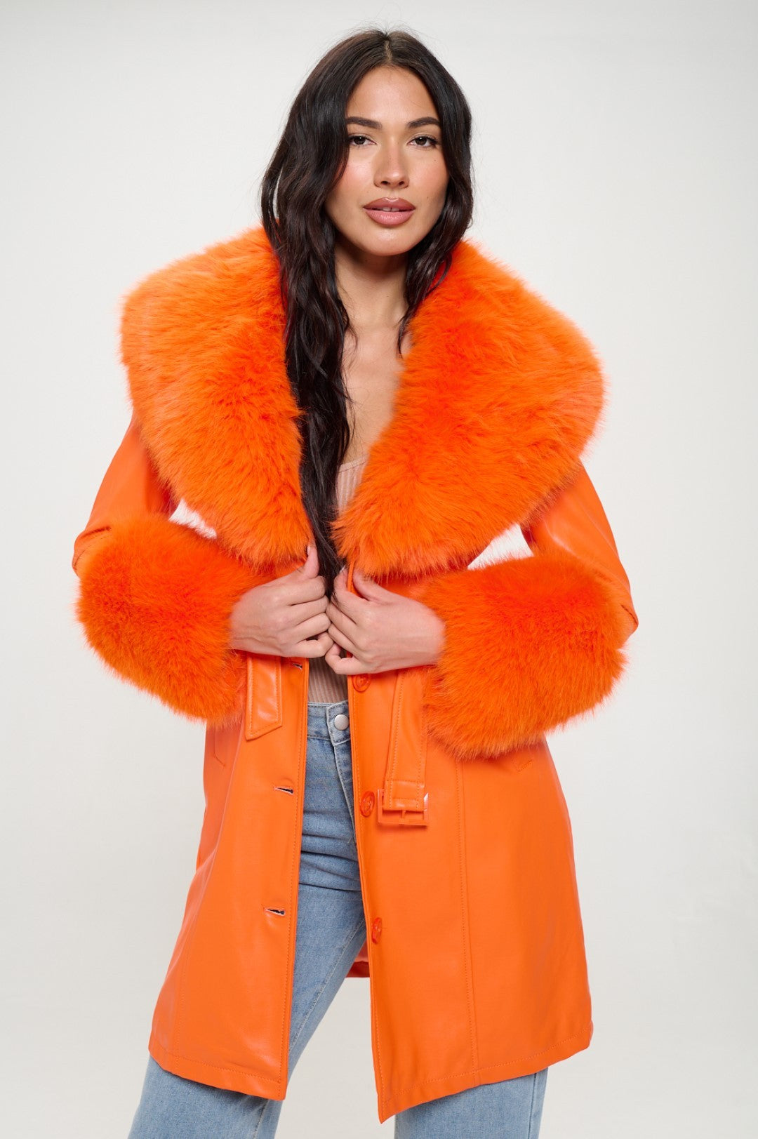 Campera Long Butter Soft Vegan Leather