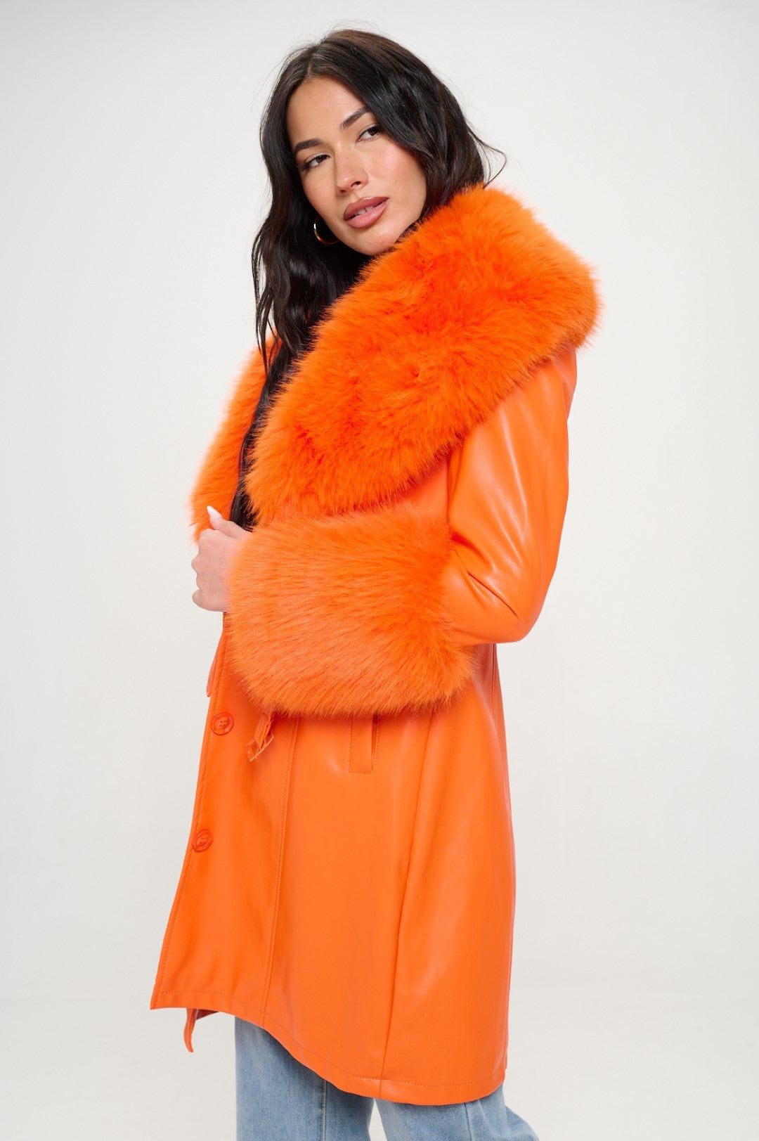 Campera Long Butter Soft Vegan Leather