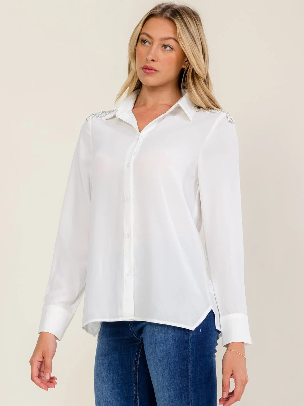 PRE ORDER Camisa Shoulder Bling