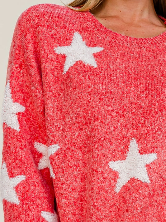 PRE ORDER Sweater Star Red