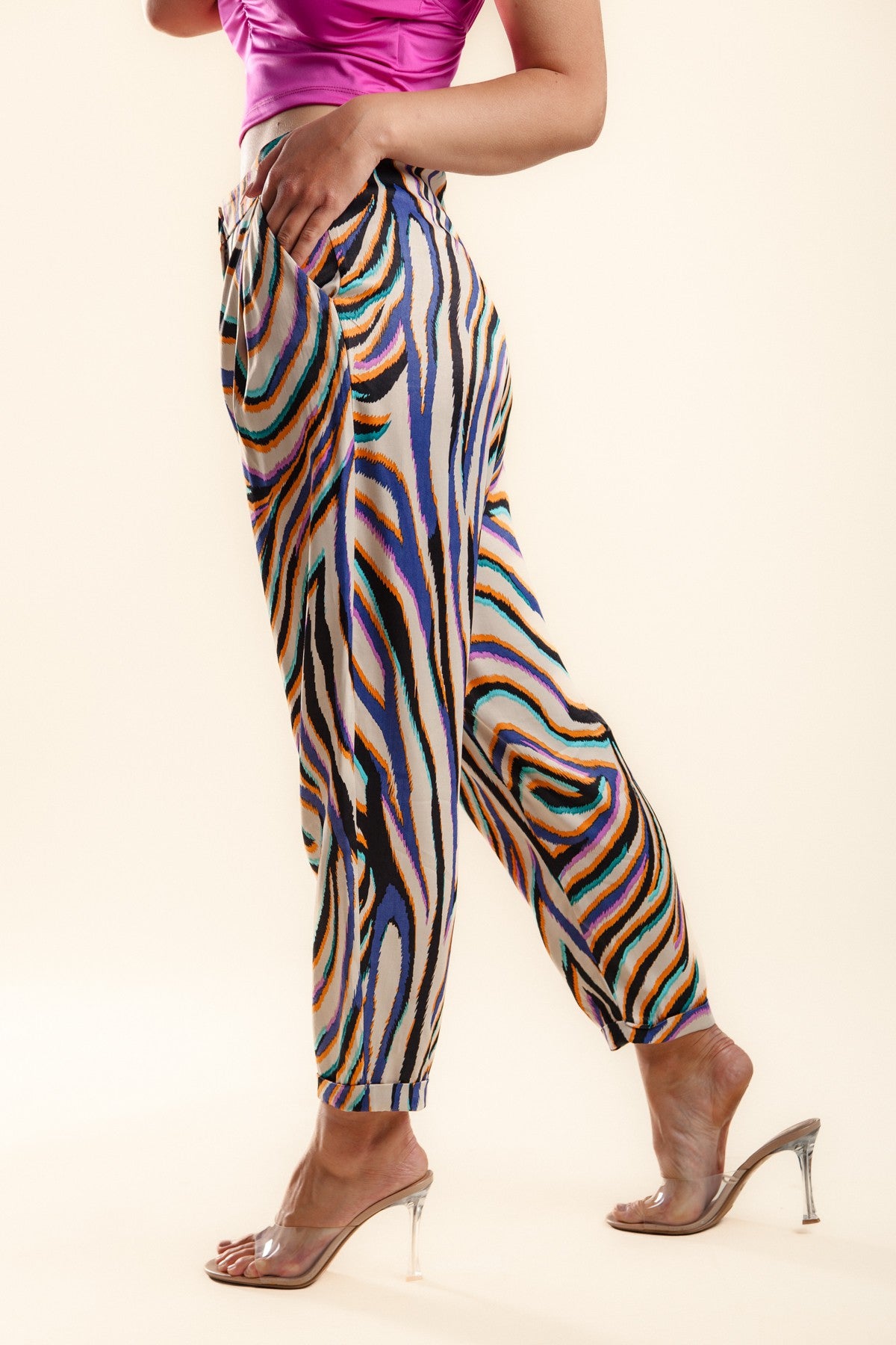 Multi Zebra Pants