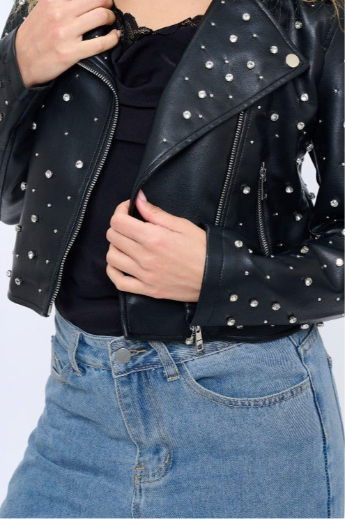 Campera Starlight Studded Moto Jacket