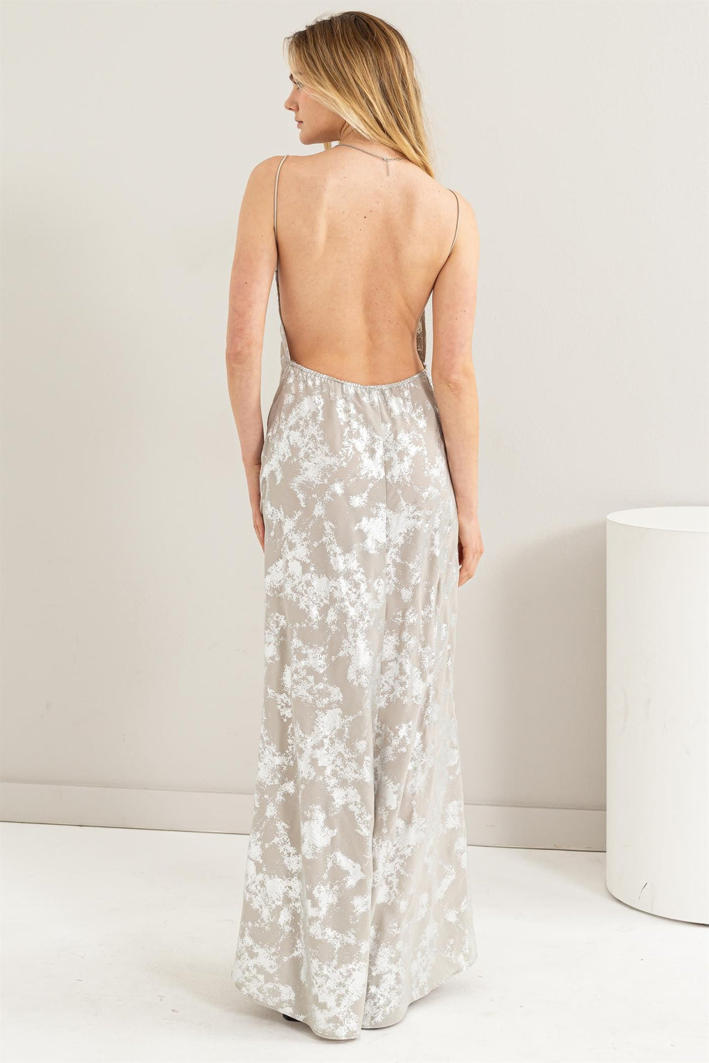 VESTIDO LARGO HF SILVER GOLDEN DRESS