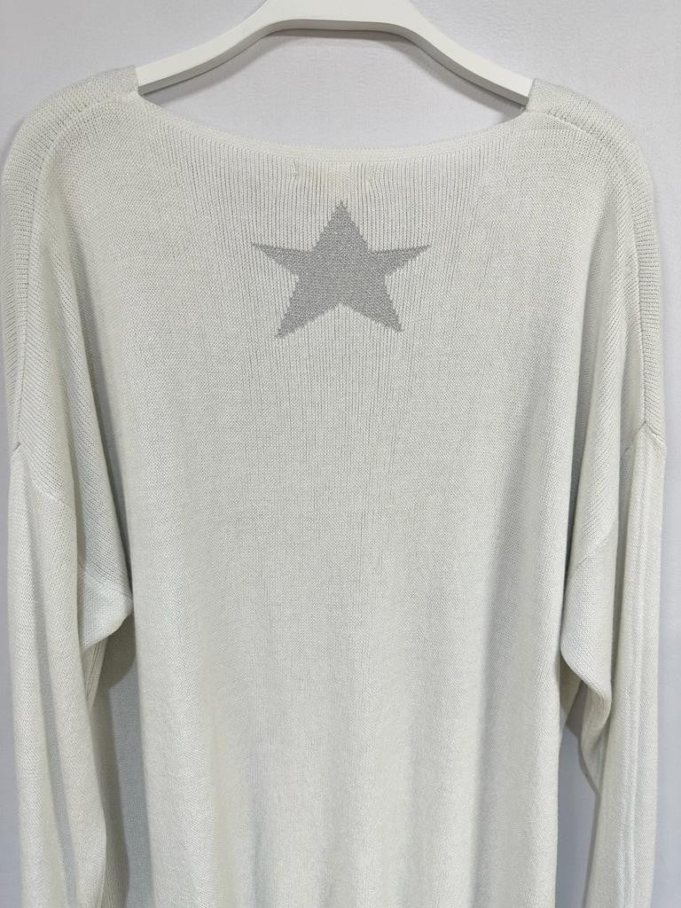 PRE ORDER Sweater Silver Rock Star Logo
