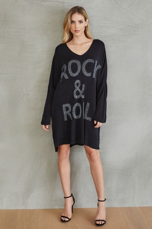 Sweater Dress Rock & Roll
