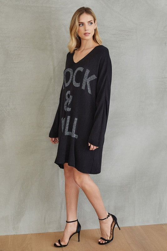 Sweater Dress Rock & Roll