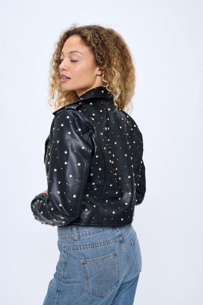 Campera Starlight Studded Moto Jacket