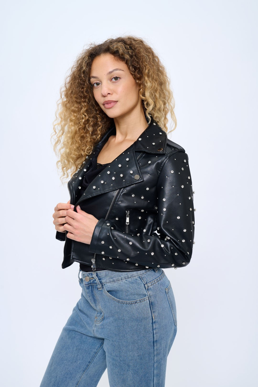 Campera Starlight Studded Moto Jacket