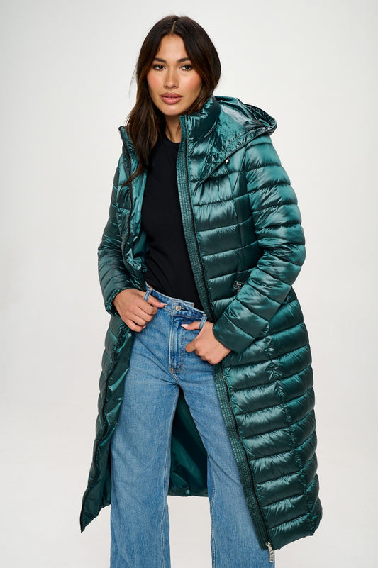 Campera Long Butter Soft Green Jacket