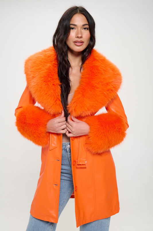 Campera Long Butter Soft Vegan Leather