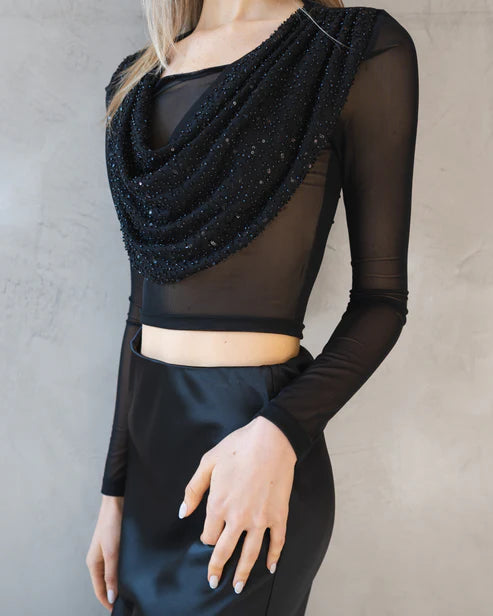 TOP COWL NECK