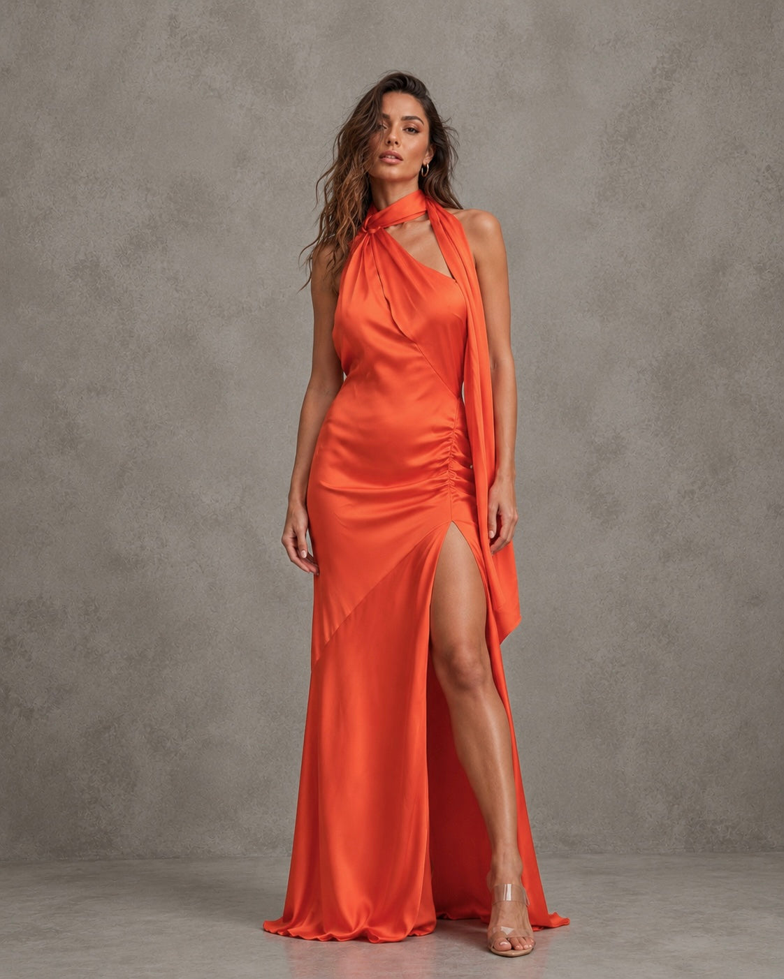 Vestido Satin Drape One