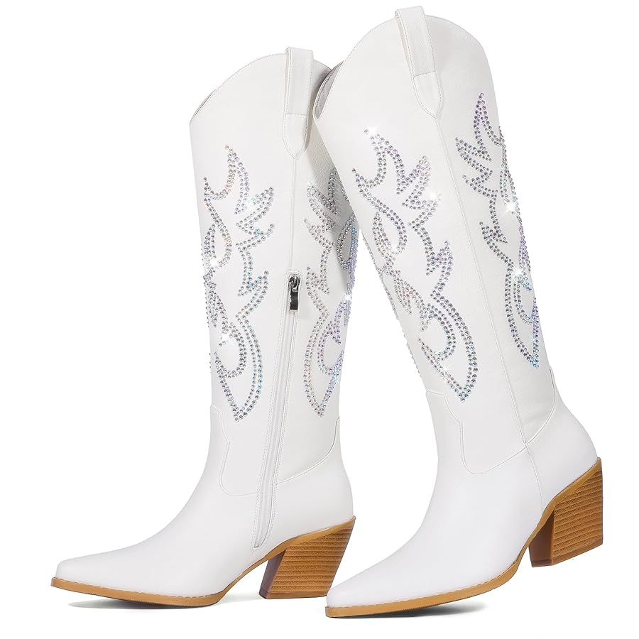 botas blancas