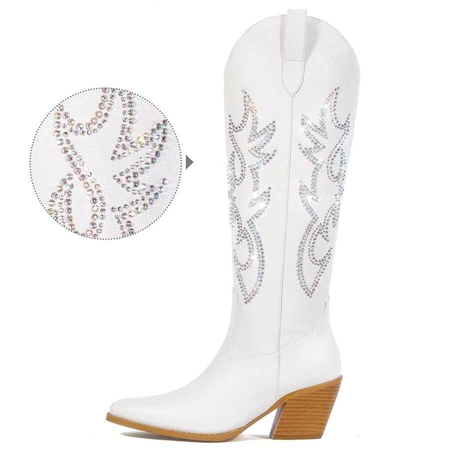 botas blancas