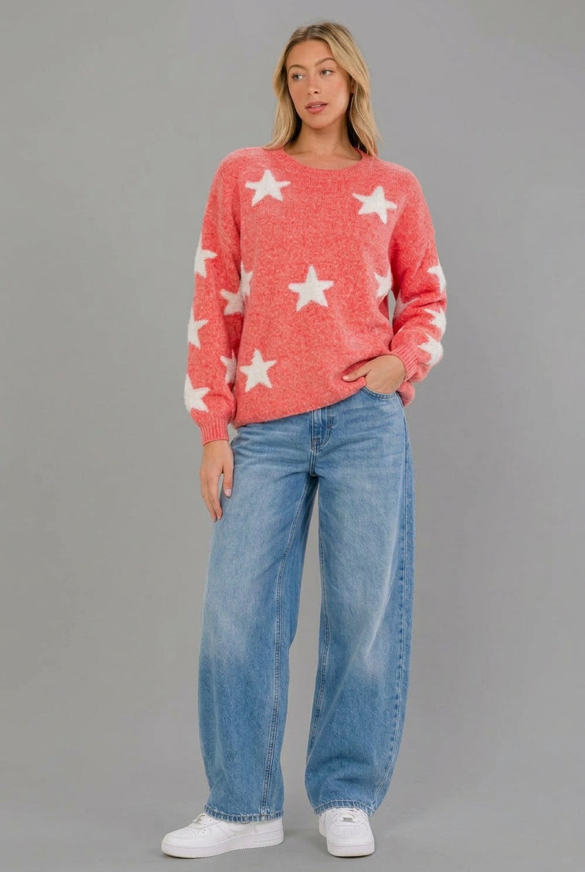 PRE ORDER Sweater Star Red