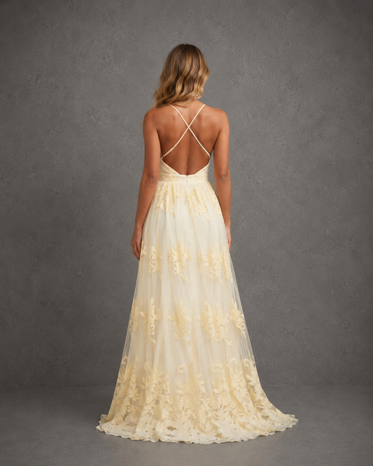 Vestido Largo Floral Dress