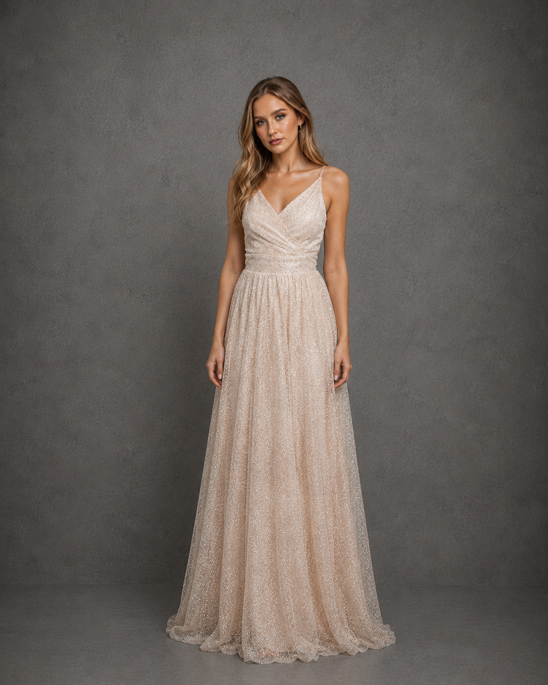 Vestido Largo  Glitter Dress