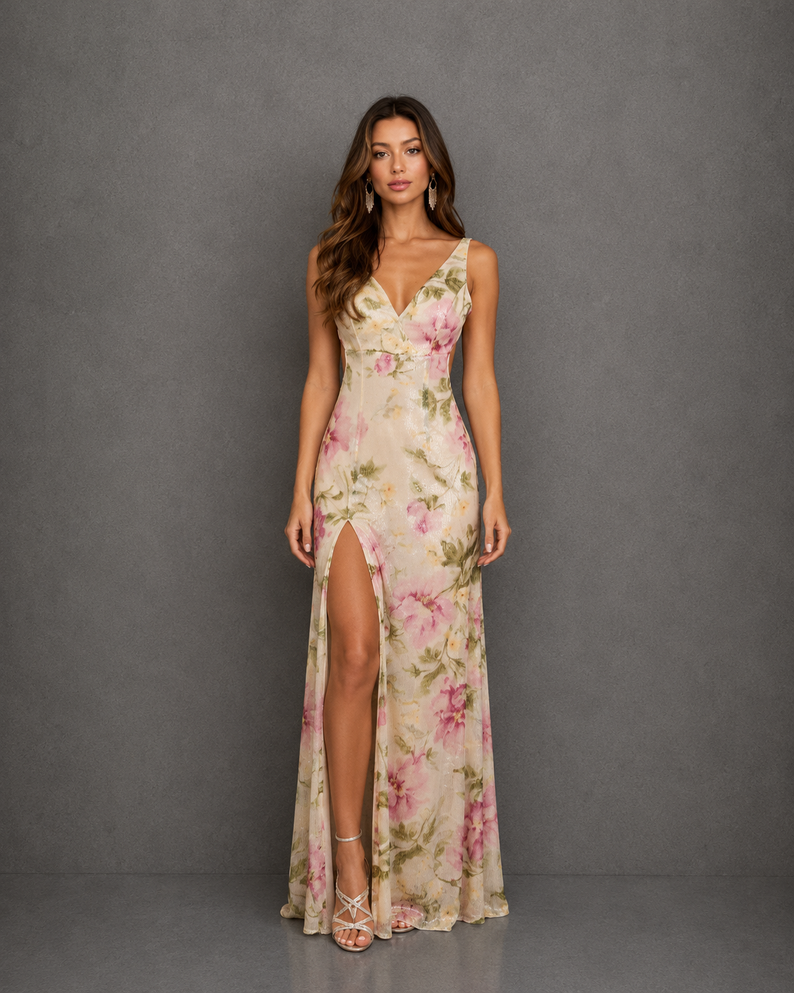 Vestido Largo de Fiesta Spaghetti Strap Open Back Mermaid