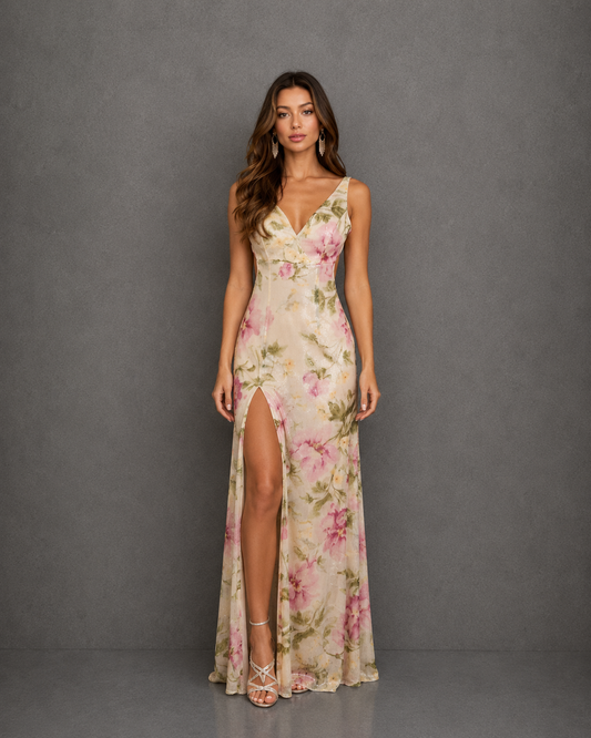 Vestido Largo de Fiesta Spaghetti Strap Open Back Mermaid