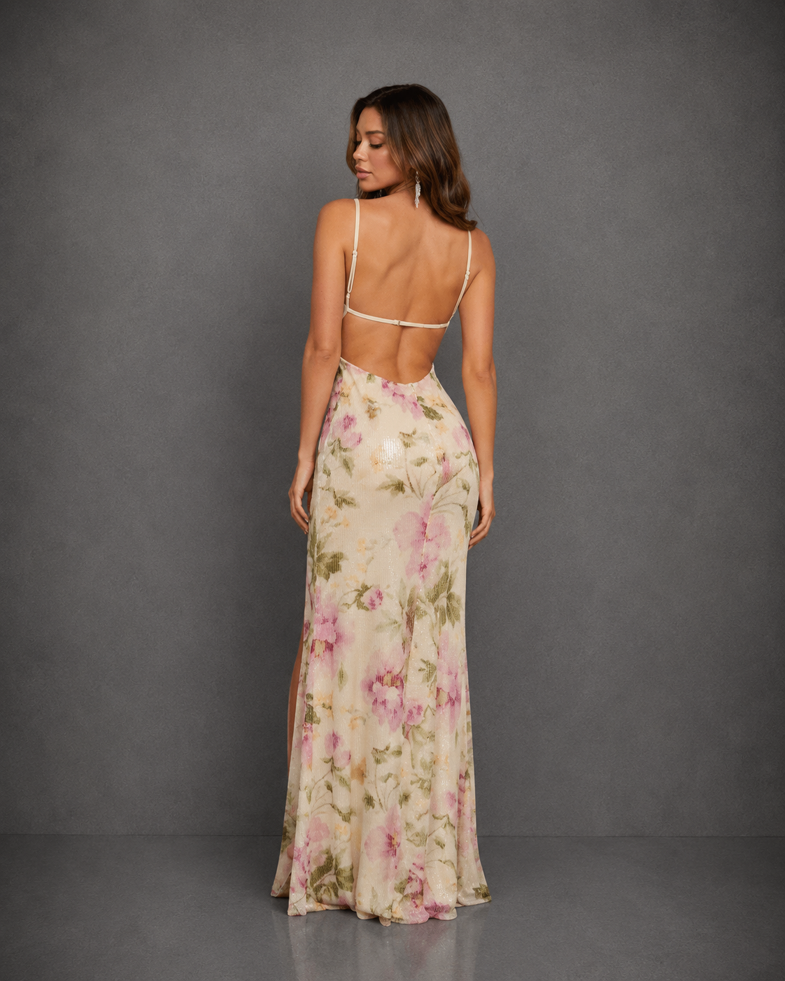 Vestido Largo de Fiesta Spaghetti Strap Open Back Mermaid