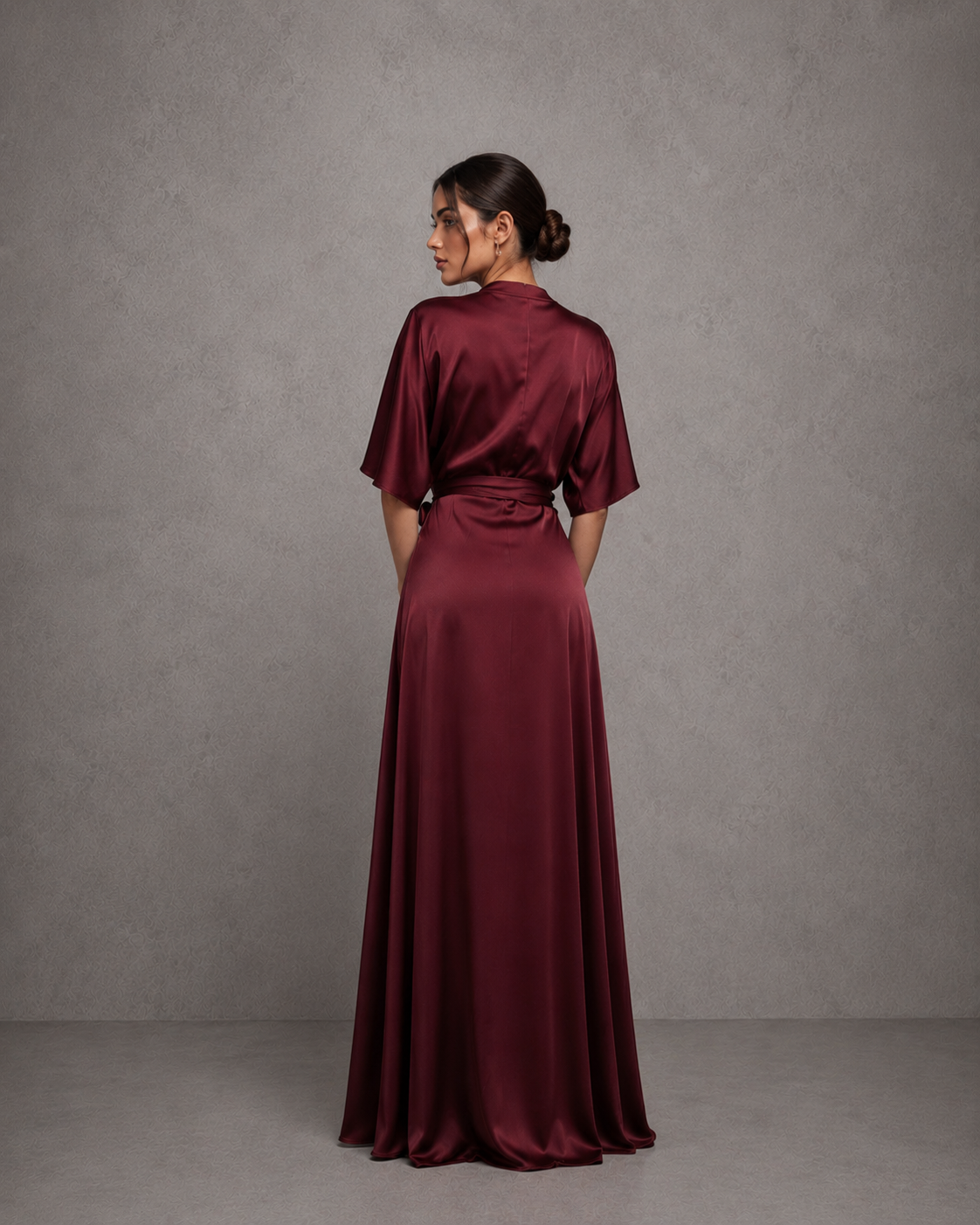 Vestido Kimono Satin