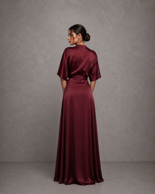 Vestido Kimono Satin
