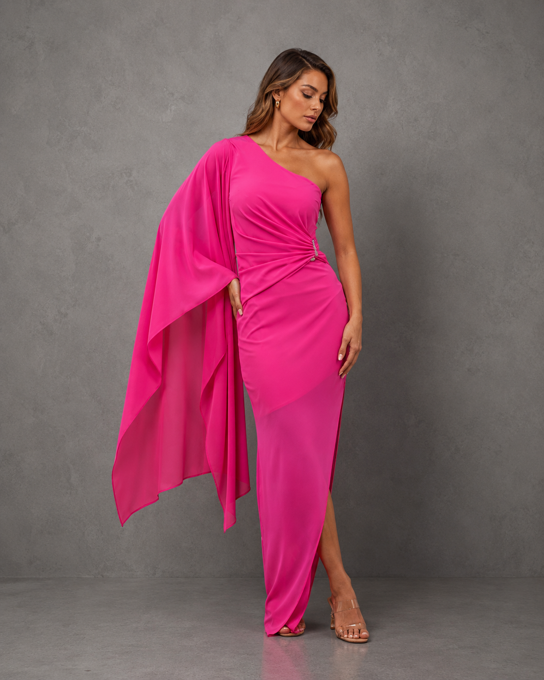 Vestido Largo Gold Accent One S Dress