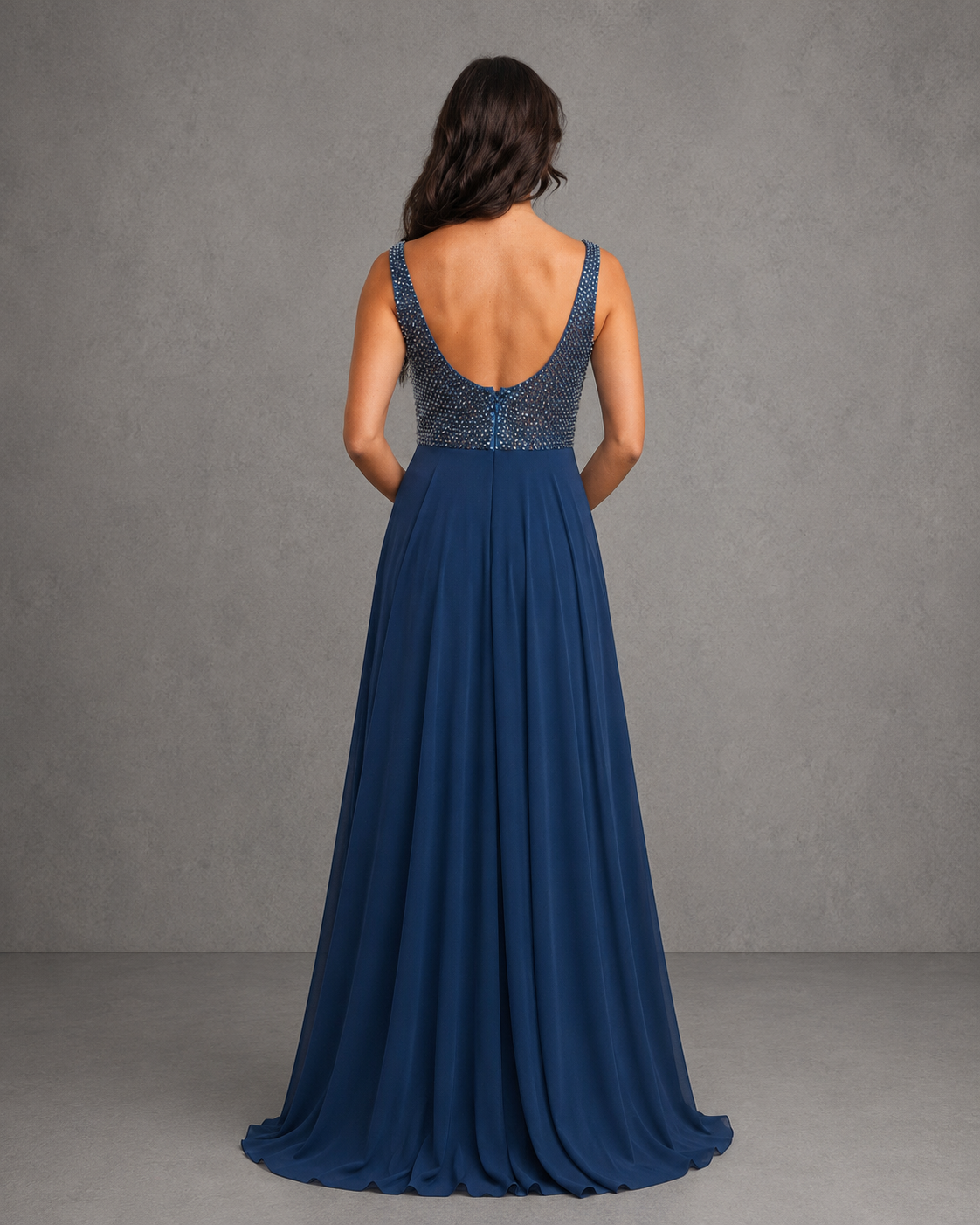 Vestido Sleeveless Beaded Detail Maxil
