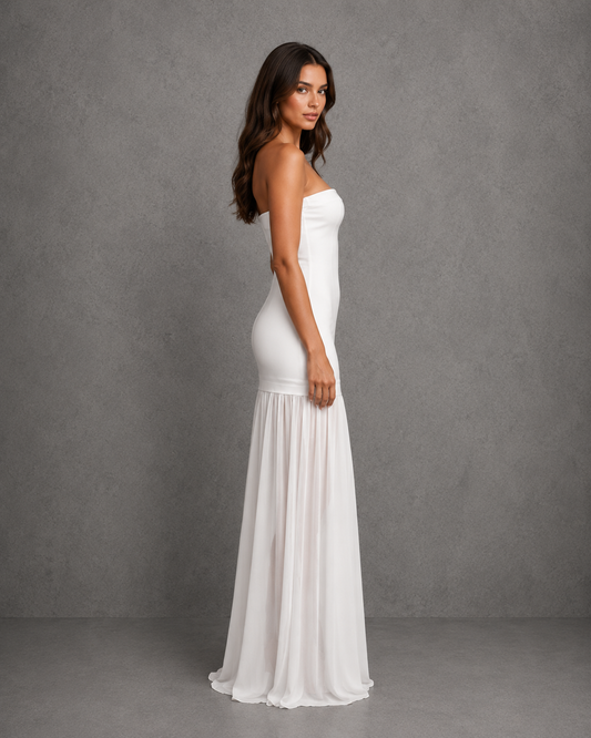 Vestido Largo De Fiesta Tube Maxi Dress