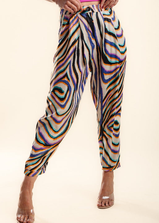 Multi Zebra Pants