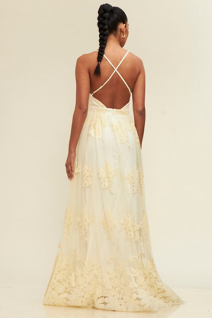 Vestido Largo Floral Dress