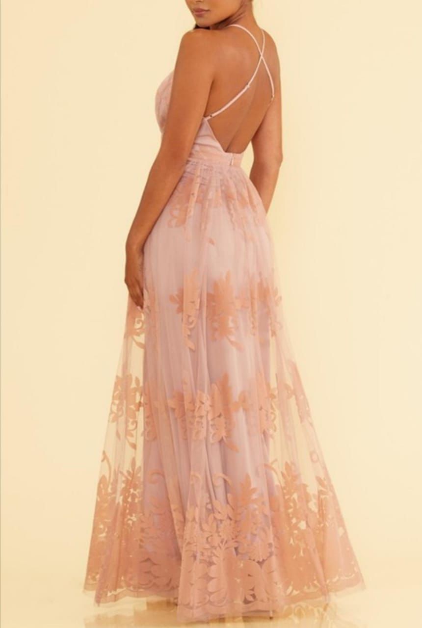Vestido Largo Floral Dress