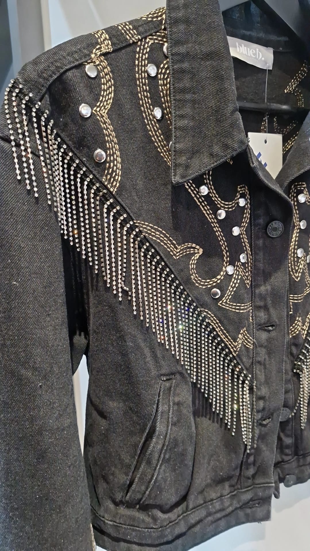 Jacket Rhinestone Fringe