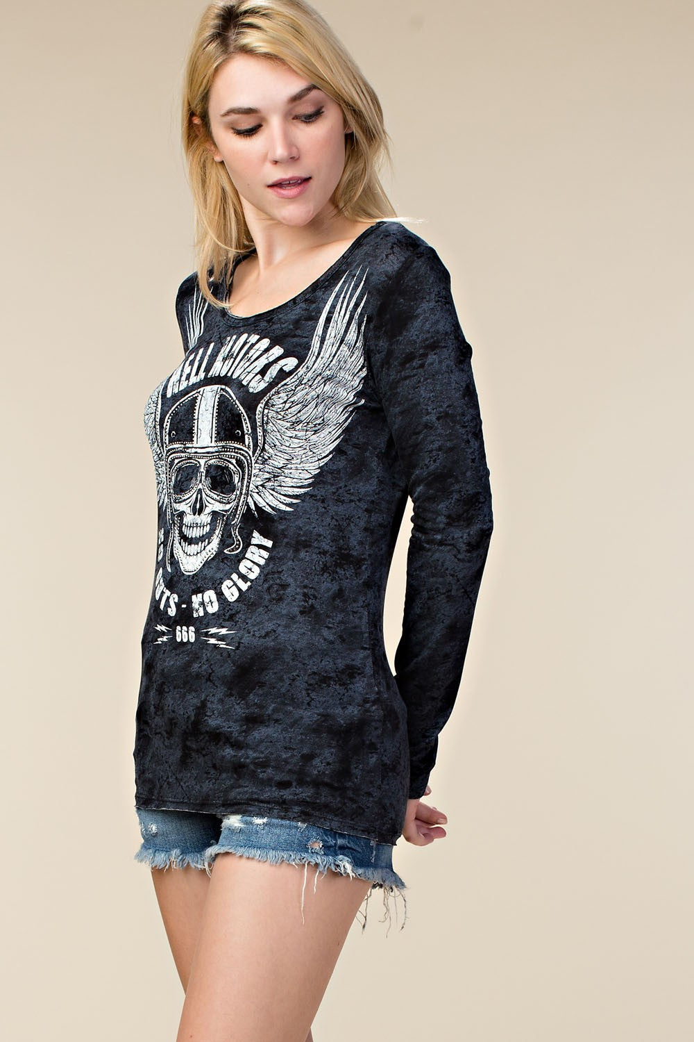 Remera Calabera Alas