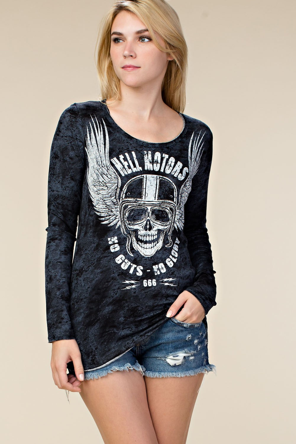 Remera Calabera Alas