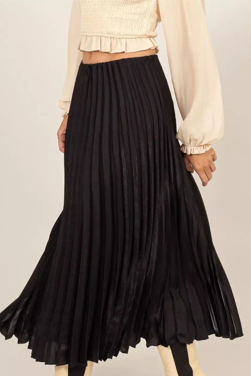 Pollera Shiny Midi Skirt