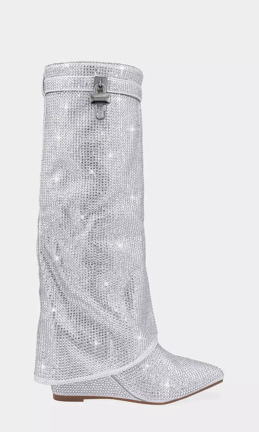 BOTA CAÑA ALTA BLING BLING BOOT