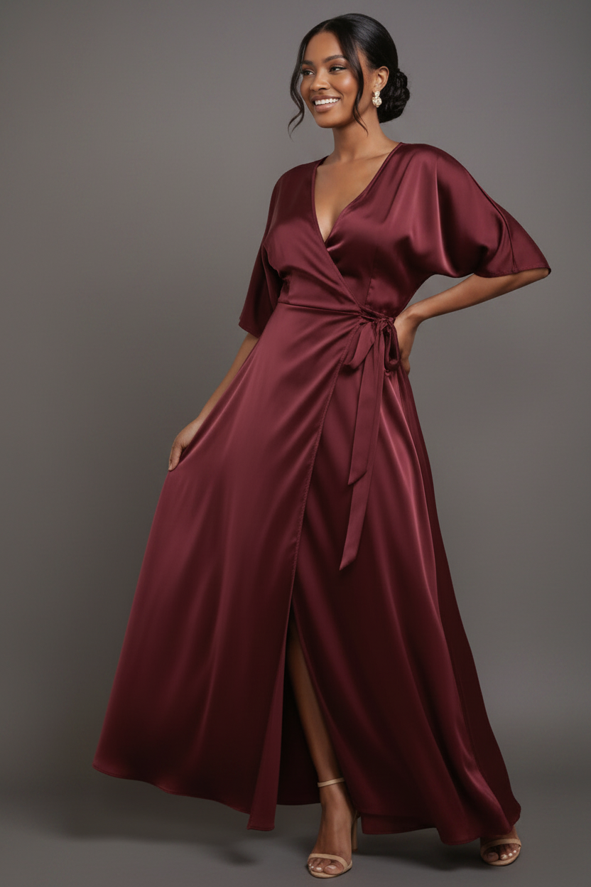 Vestido Kimono Satin