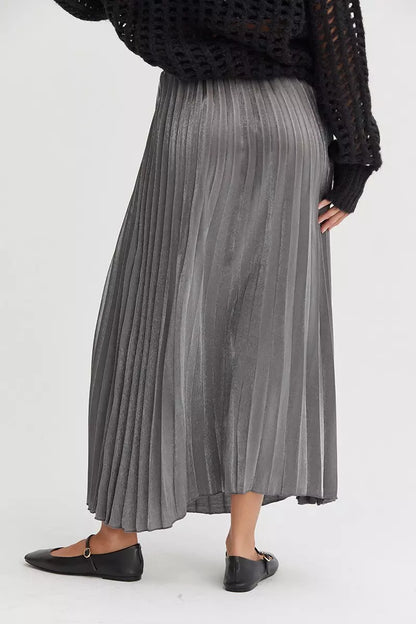 Pollera Shiny Midi Skirt