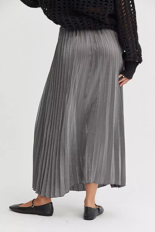 Pollera Shiny Midi Skirt