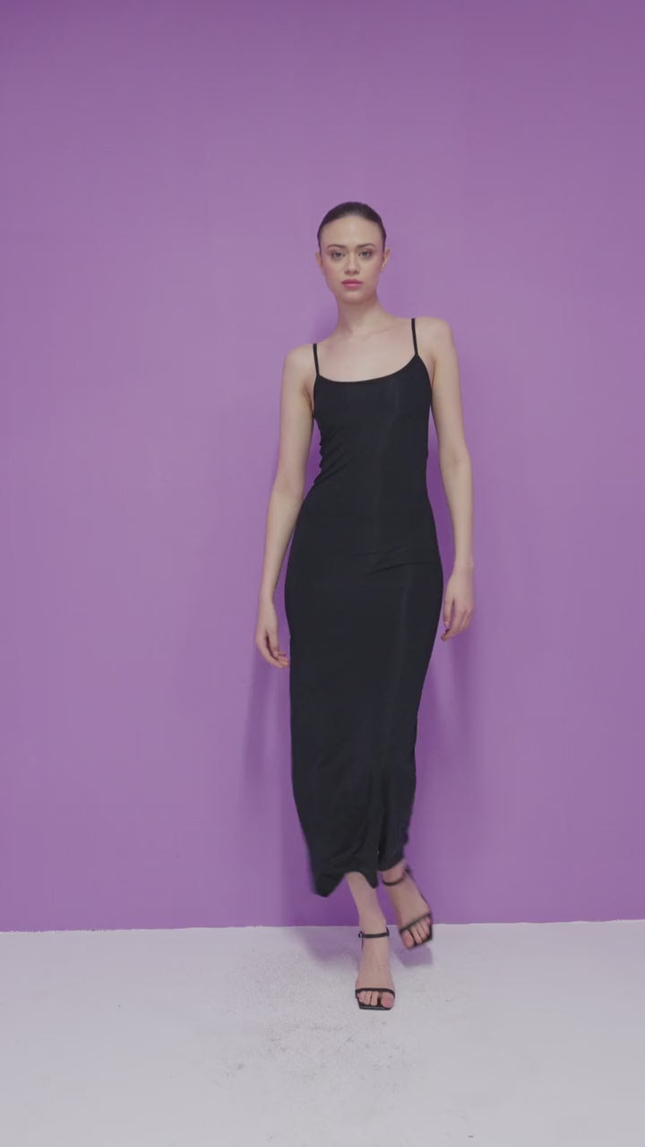 VESTIDO LARGO BLACK LONG DRESS KIKI